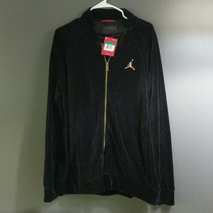 Black velour Air Jordan Sweatsuit